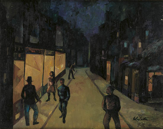 WILLIAM SYLVESTER CARTER (1909 - 1986) Untitled (Street Walker).